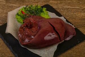 Raw pork Liver photo