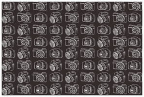 Camera Line Art Pattern With Transparent  Background png