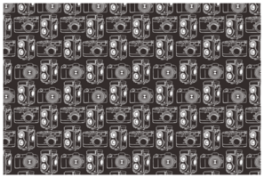 Camera Line Art Pattern With Transparent  Background png