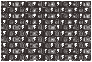 Camera Line Art Pattern With Transparent  Background png