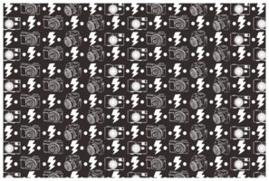 Camera Line Art Pattern With Transparent  Background png