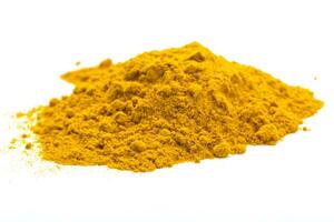 tumeric isolated on white photo