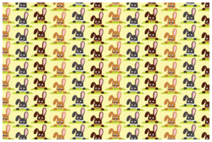 Easter Bunny Pattern Background png