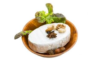 Fresh soft brie cheese photo