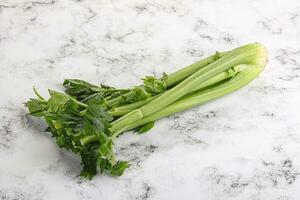 Vegan cuisine - celery stems with leaf photo