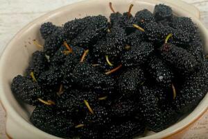Black Mulberry in the bowl photo