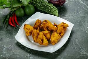 Indian cuisine - paneer pakora cheese photo