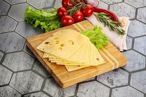 Masdam cheese slices for snack photo