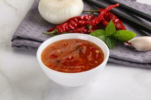 Chinese traditional sweet and sour sauce photo