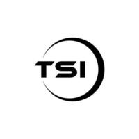 TSI Letter Logo Design, Inspiration for a Unique Identity. Modern Elegance and Creative Design. Watermark Your Success with the Striking this Logo. vector