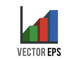 Vector business presentation summary finance report bar chart icon