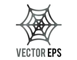 Vector classic spider web or net for Halloween decoration icon