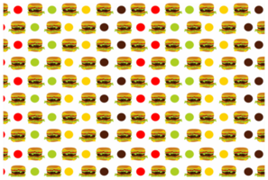 Hamburger Pattern Background png