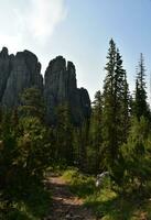 Hiking Path Up through the Pinnacles in South Dakota photo