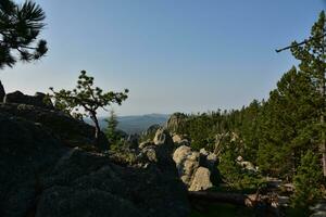 Stunning Scenic View From Mountain Range in South Dakota photo