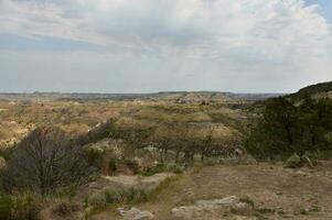 Striations and Layers Visible in the Hills photo