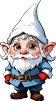 Winter Gnome Cartoon Character AI Generative png