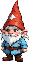 Winter Gnome Cartoon Mascot Design AI Generative png