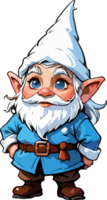 Winter Gnome Cartoon Mascot AI Generative png