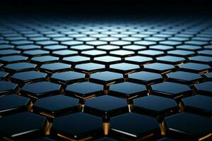 Hexagon honeycomb illustration with a 3D twist for captivating visuals AI Generated photo
