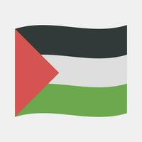 icono Palestina bandera. Palestina elementos. íconos en plano estilo. bueno para huellas dactilares, carteles, logo, infografía, etc. vector