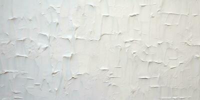 Generative AI, Closeup of impasto abstract rough white art painting texture photo