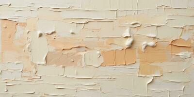 generativo ai, de cerca de pasta resumen áspero beige Arte pintura textura foto