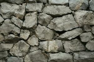 A rocky ground texture, perfect for creating a natural background AI Generated photo