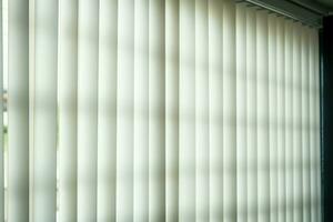 Vertical blinds, a rooms decorative focal point, captured up close AI Generated photo