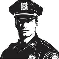 Vector Heroes of Law Enforcement Police Officers Policeman in Pixels Police Officer Vector Depictions