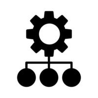 Function settings icon vector set. editable illustration sign collection. automated system symbol.