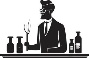 Behind the Counter Pharmacy Vector Scene Medication Magic Pharmacist in Vectors