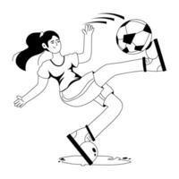 Trendy Hit Football vector