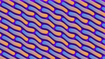 A vibrant colorful repeating pattern of shiny blue and yellow rippling wavy organic shapes. Full HD and looping abstract motion background animation. video