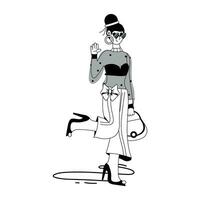 Trendy Fashion Outfit vector