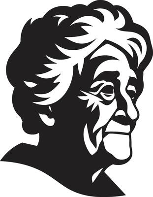 Timeless Expressions Old Women Vector Art Elderly Womens Vector Silhouettes