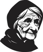 Celebrating Lifes Journey in Vector Art Time Tested Elegance Old Women Vectors