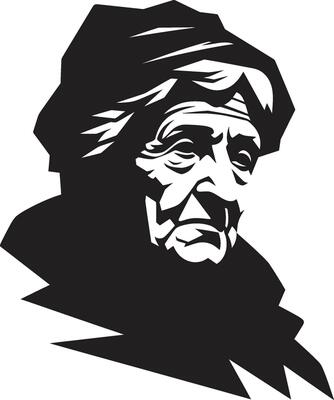 Capturing Senior Citizens Old Women Vectors Celebrating Elegance in Vector Old Women
