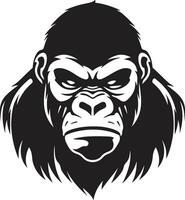 Gorilla Vector Wallpaper Nature on Your Desktop Ape Expressions Gorilla Vector Faces