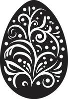 Easter Egg Doodles in Vector Easter Egg Botanicals Vector Illustrations