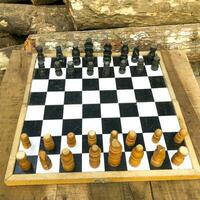 Chessboard with white background Game Tournament photo