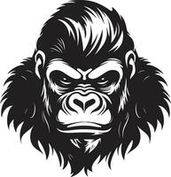 The Art of Blending Gorilla Vector Transitions Wildlife in Pixels Gorilla Vector Artistry