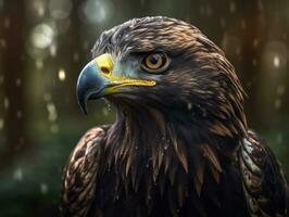 Eagle bird portrait AI Generated photo