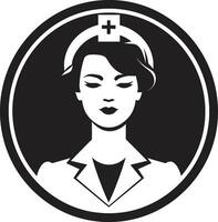 Digital Art Celebrating Nursing Dedication in Pixels Nurse Characters Conveying Hope in Digital Form vector