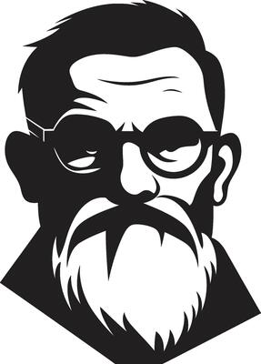 Vintage Old Man Avatar Grandpa in Timeless Art
