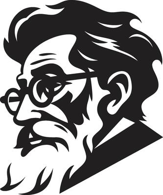 Vintage Senior Male Character Age Resistant Grandpa Art