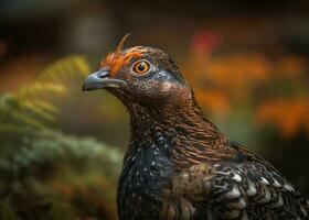 Grouse bird portrait AI Generated photo