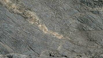 a close up of a rock with cracks and cracks photo