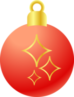 de Kerstmis ballen voor viering of vakantie concept. png