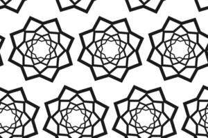 Seamless pattern of stylized blooming lotus flower ornament. Design concept for backdrop or wrapping vector